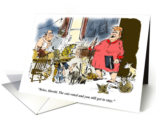 Happy Birthday to a Cat Lover card (1917360)