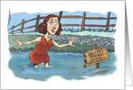 A Woman’s Goodbye to a Swamp Creature card