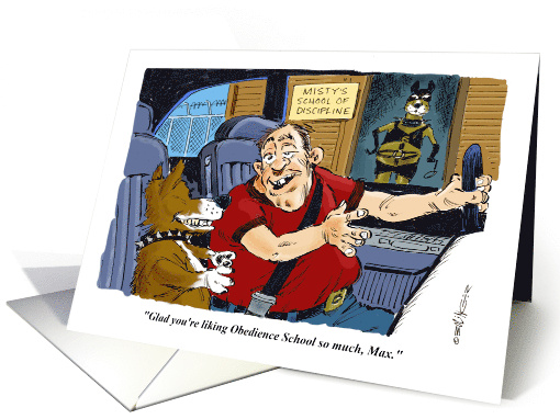 A Cheeky Invitation To My Bad Dog's Graduation Party card (1940182)