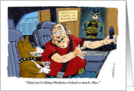 Naughty Happy Birthday Commands to a Dog Lover card