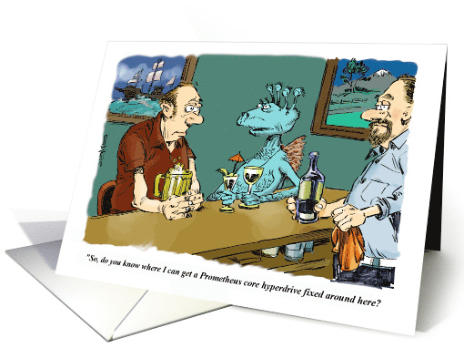 Amusing Get Well Sentiment from Off Earth card (1948382)