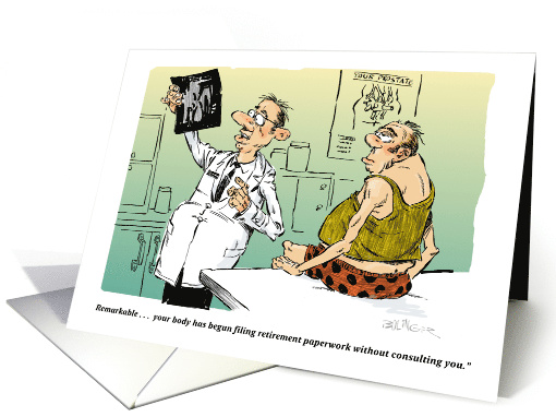Funny Retirement and Your Body Retired First card (1995578)