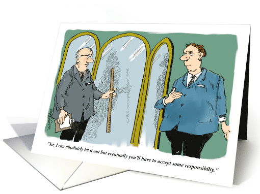 Funny Tailor Birthday and Accept Some Responsibility card (1998840)