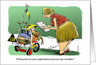 Funny 50th Birthday and Time to Slow Down card
