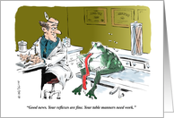 Funny Gay Thinking of You and Speaking of Tongues card