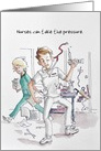 Humorous Exhausted Male Nurse, Nurses Day Card