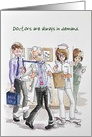 A Male Doctor in Demand, Doctors’ Day card