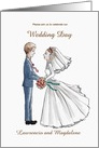 Bride and Groom Wedding Invitation card