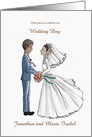 Bride and Groom Wedding Invitation card