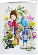 Flower for you card