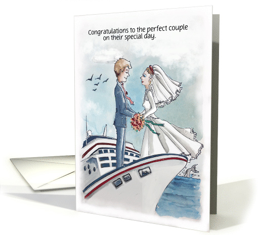Cruise Ship Wedding Congratulations card (1363876)