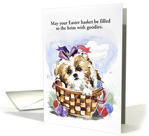 Easter Greeting from Shih Tzu card (1365584)