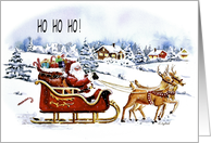 Santa Claus is coming to town Card