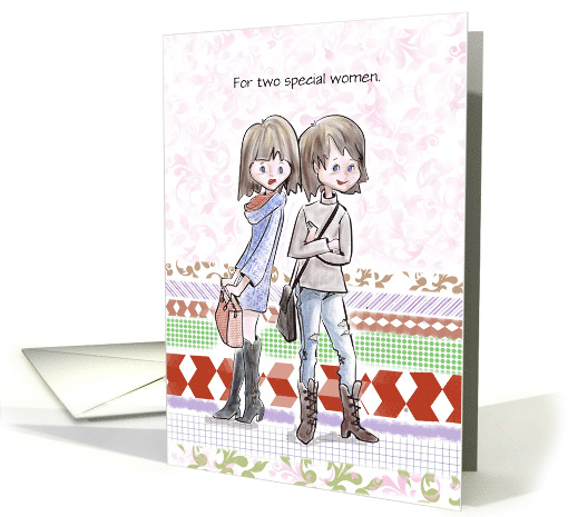 Two Mother's Day for Two Special Women card (1475664)