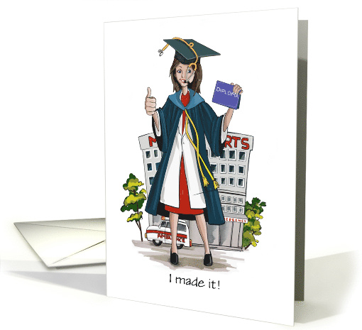 Female Doctor Graduate Invitation card (1595516)