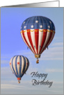 Birthday Hot Air Balloon for the Adventurer card