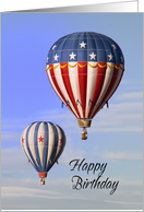 Birthday Hot Air Balloon for the Adventurer card