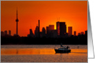 Sunset Sail Ashbridges Bay Toronto Canada card