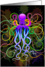 Octopus Psychedelic Luminescence card