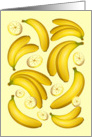 Banana Fruity Pattern, Any Occasion Blank Note card