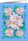 Plumeria Bouquet Exotic Summer Collage card