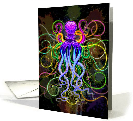 Octopus Psychedelic Luminescence card (1440370)