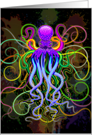 Octopus Psychedelic Luminescence card