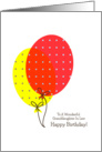 Granddaughter In Law Birthday Cards, Big Colorful Balloons card