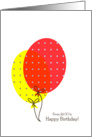 From All Of Us Birthday Cards, Big Colorful Balloons card
