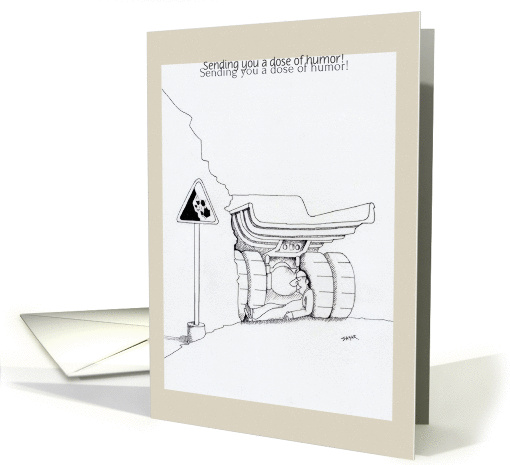 Get well soon trucker cards funny truck driver cartoon card (1185222)