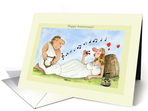 Customizable Happy Anniversary Cards, Love Music, Wine... (1211588)