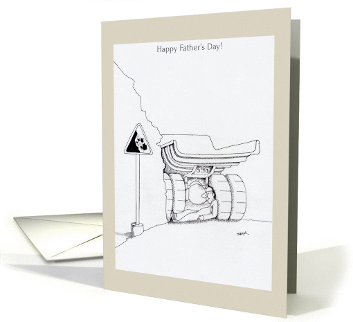 Father's day trucker cards funny trucker cartoon card (1213338)