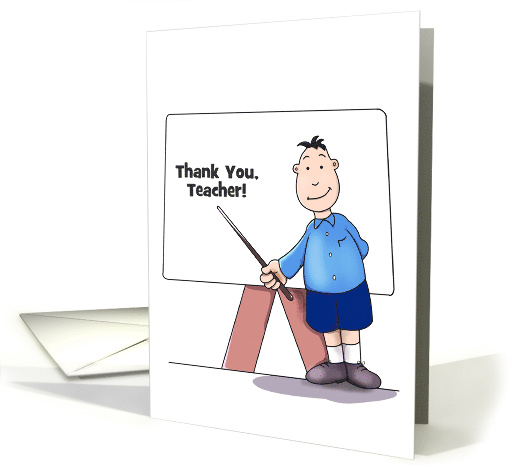 Customizable Thank You Teacher Cards, from student card (1216210)