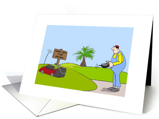 Gardening Bland Note Cards, Funny Gardener Cartoon card (1219062)