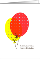 Godson Birthday Cards, Big Colorful Balloons card