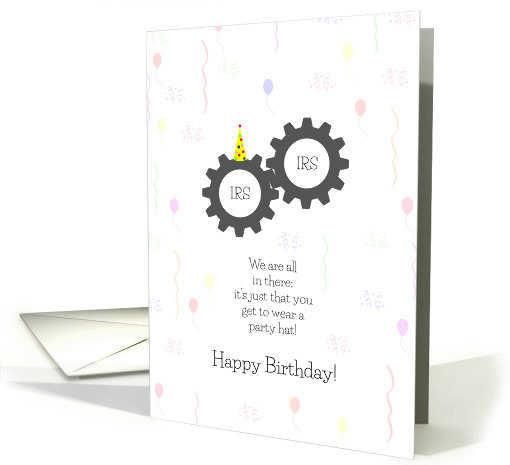 Funny Birthday on Tax Day Cards, Tax Machine card (1243950)