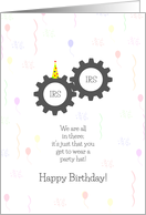 Funny Birthday on Tax Day Cards, Tax Machine card