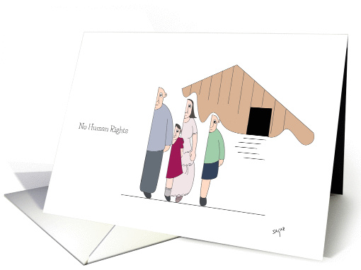 Human Rights Day Card, A Cartoon Illustration card (1245924)