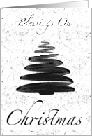 Blessings On Christmas/ Tree card