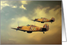 6 Squadron Hurricanes card