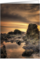Vibrant Orange and Yellow Sunset in Laguna Beach Blank Note card