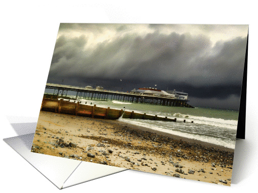 Cromer Pier Storm Norfolk card (1325904)