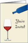 You’re Invited Wine Glass card
