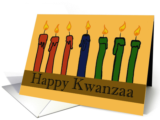 Happy Kwanzaa Candles card (1201170)