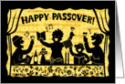 Happy Passover - family silhouette card