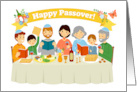 Happy Passover Family at the Seder card