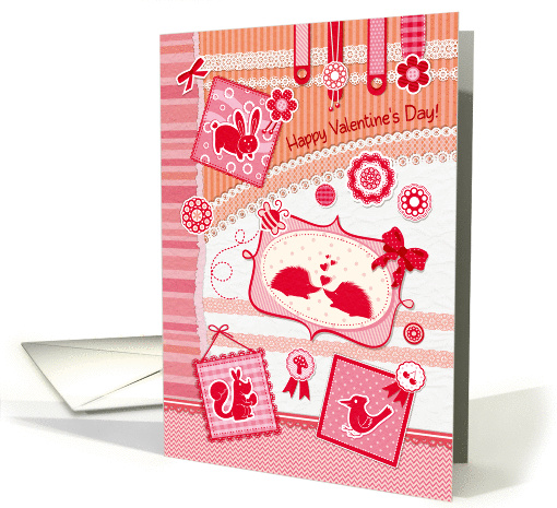 Happy Valentine's Day - pink card inspired by scrapbooks card