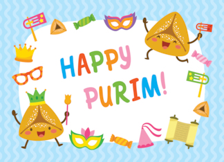 Happy Purim Card...