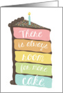 Always Room For Cake Birthday Card