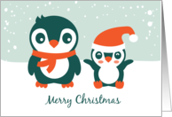 Little Penguins Christmas Card